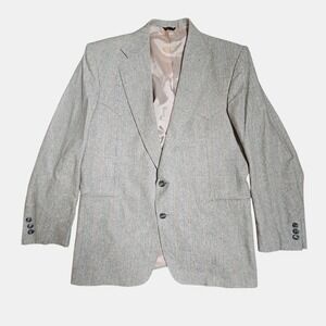 Pagano West Mens Tailored Blazer Sport Coat Suit Jacket 46L Stripes Western‎